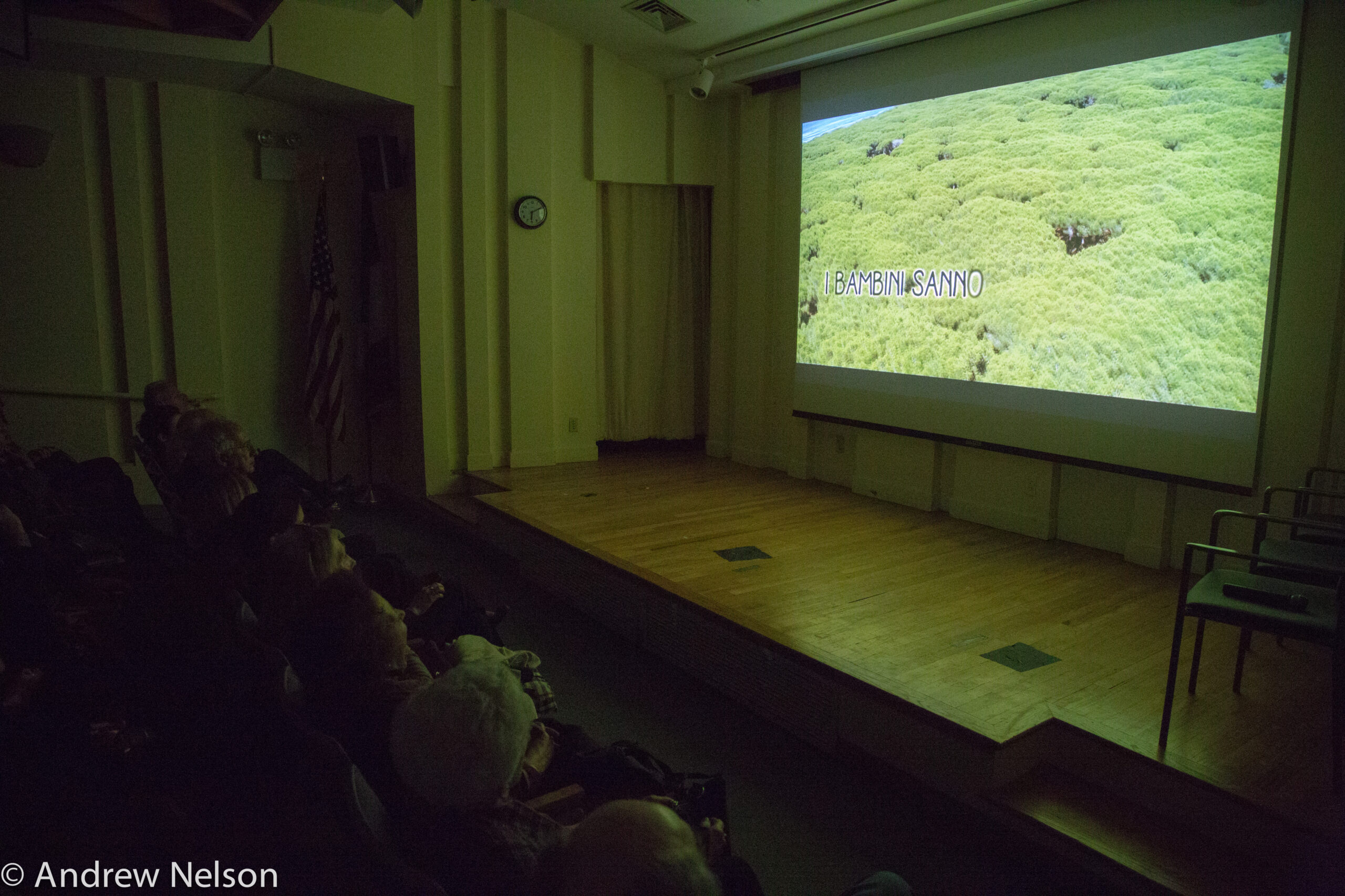film-projected-on-screen-from-i-bambini-sanno-at-casa-italiana