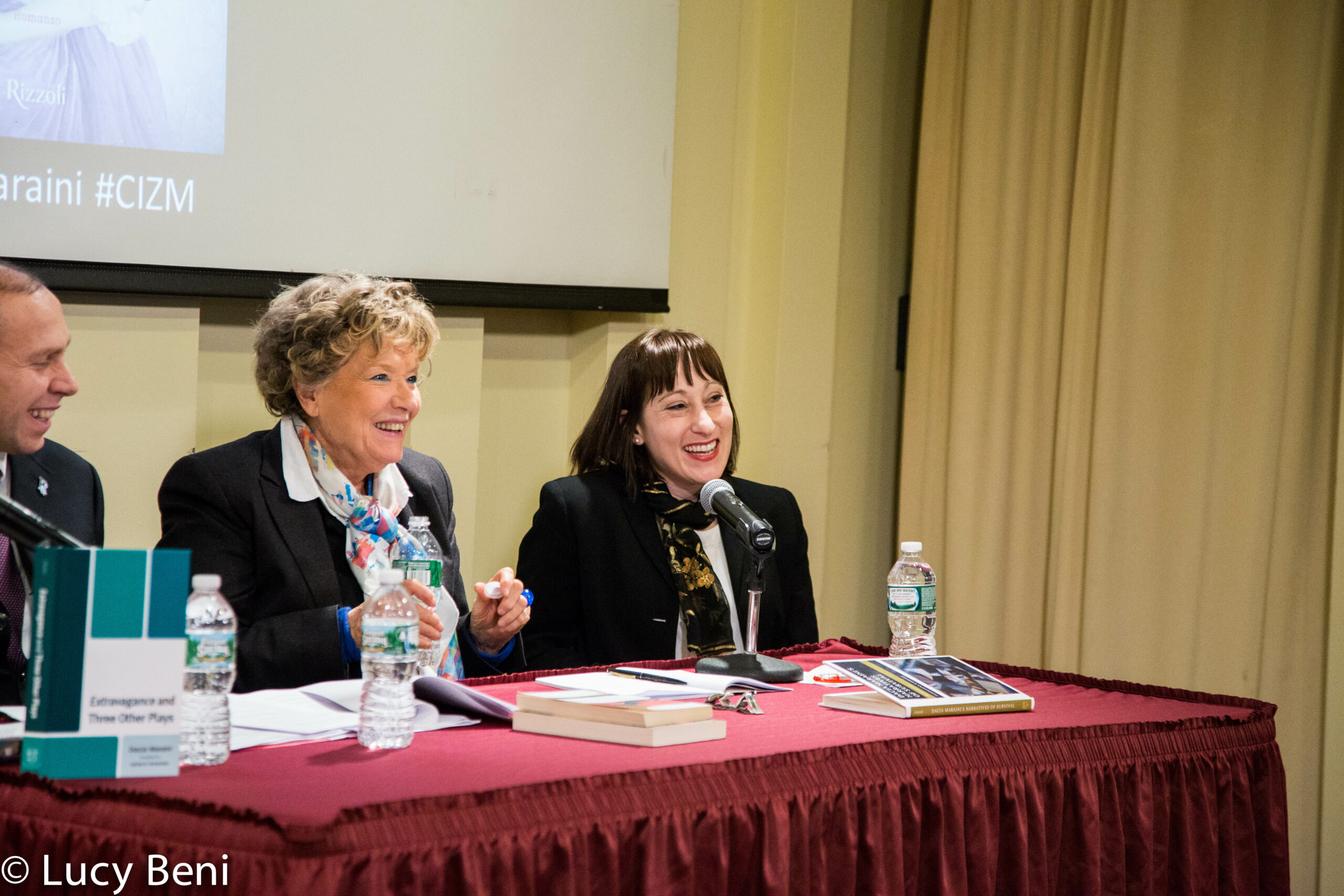 author-smiling-from-a-conversation-with-dacia-maraini-at-casa-italiana
