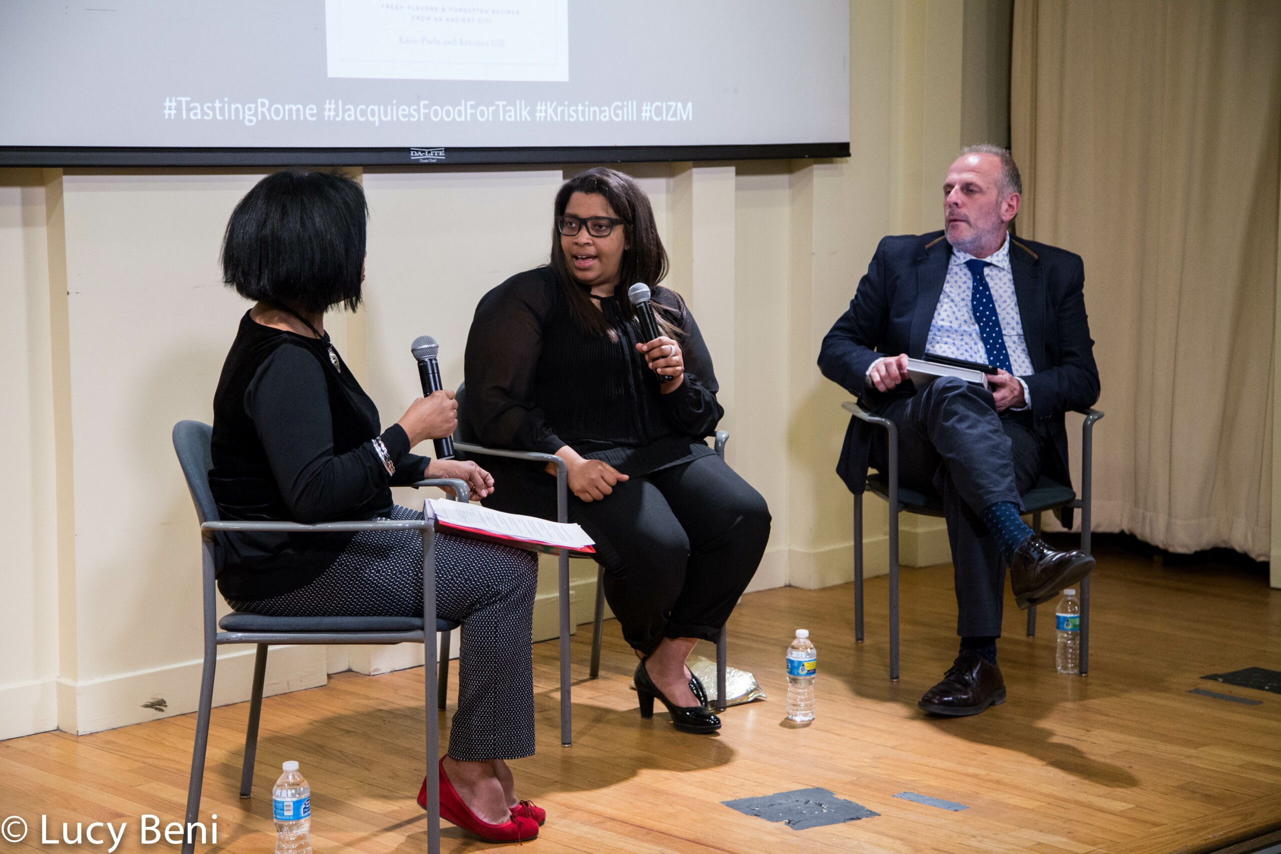 author-talking-from-book-presentation-tasting-rome-at-casa-italiana