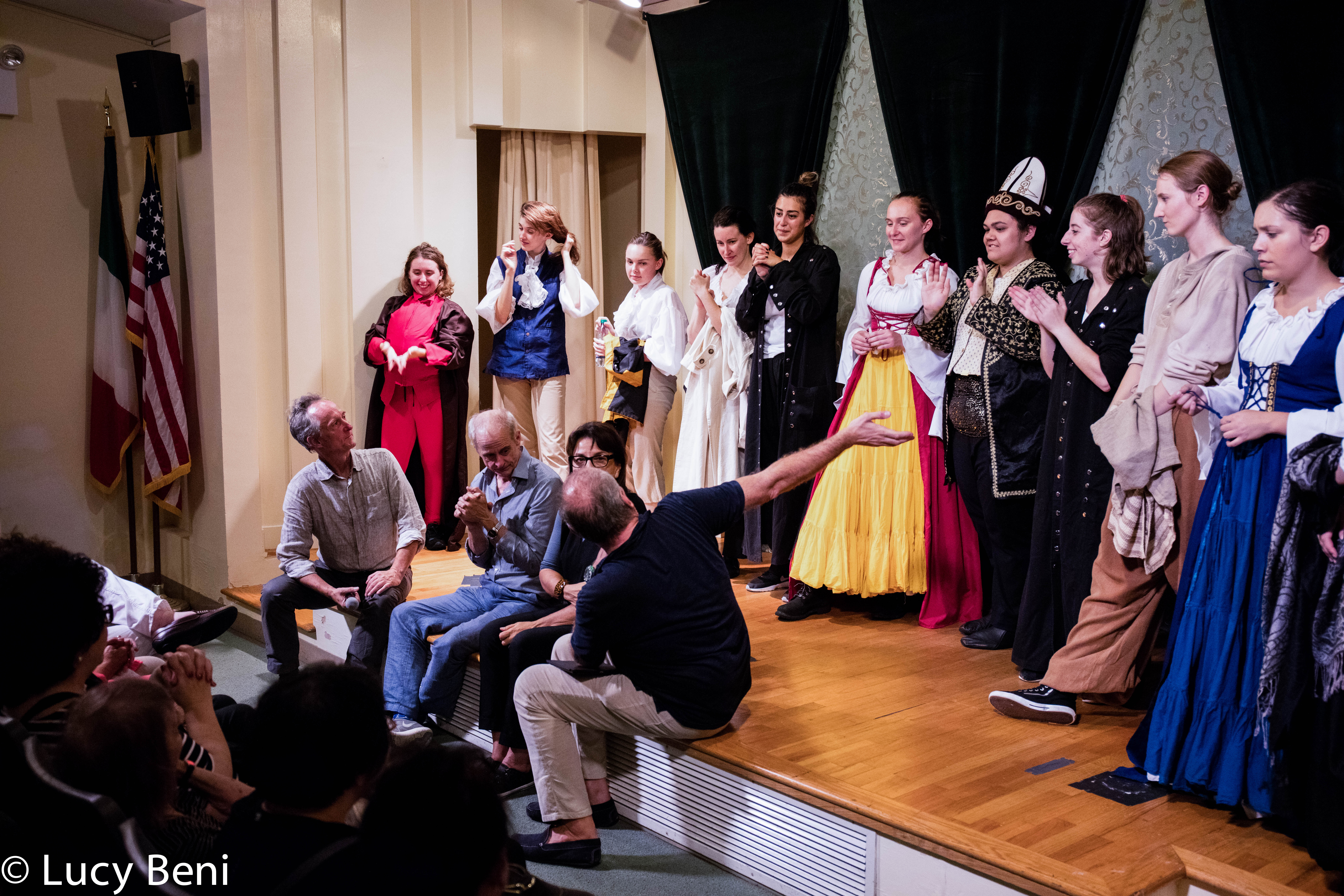 stefano-talking-to-artists-from-theatrical-performance-the-misers-daughter-at-casa-italiana