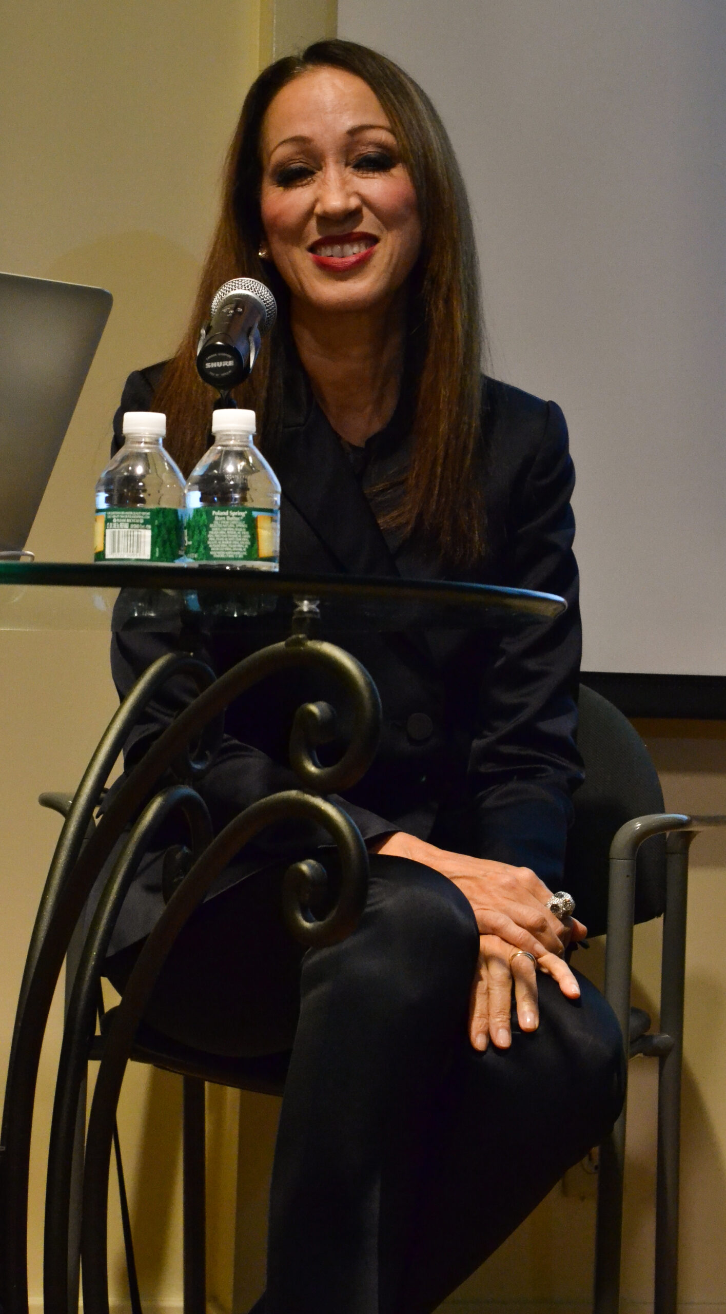 author-smiling-from-addressing-style-pat-cleveland-at-casa-italiana