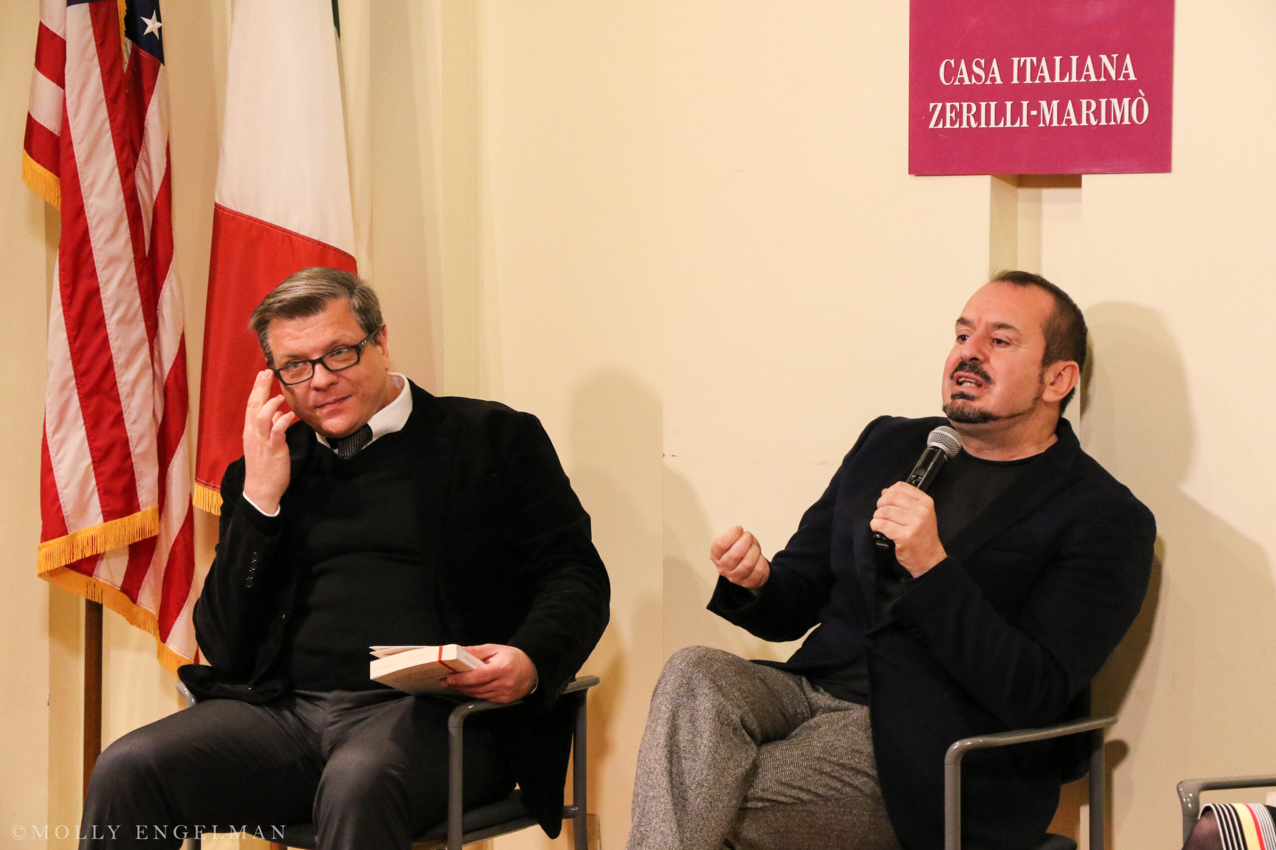 author-talking-from-fabio-caninos-rainbow-republic-a-book-presentation-at-casa-italiana