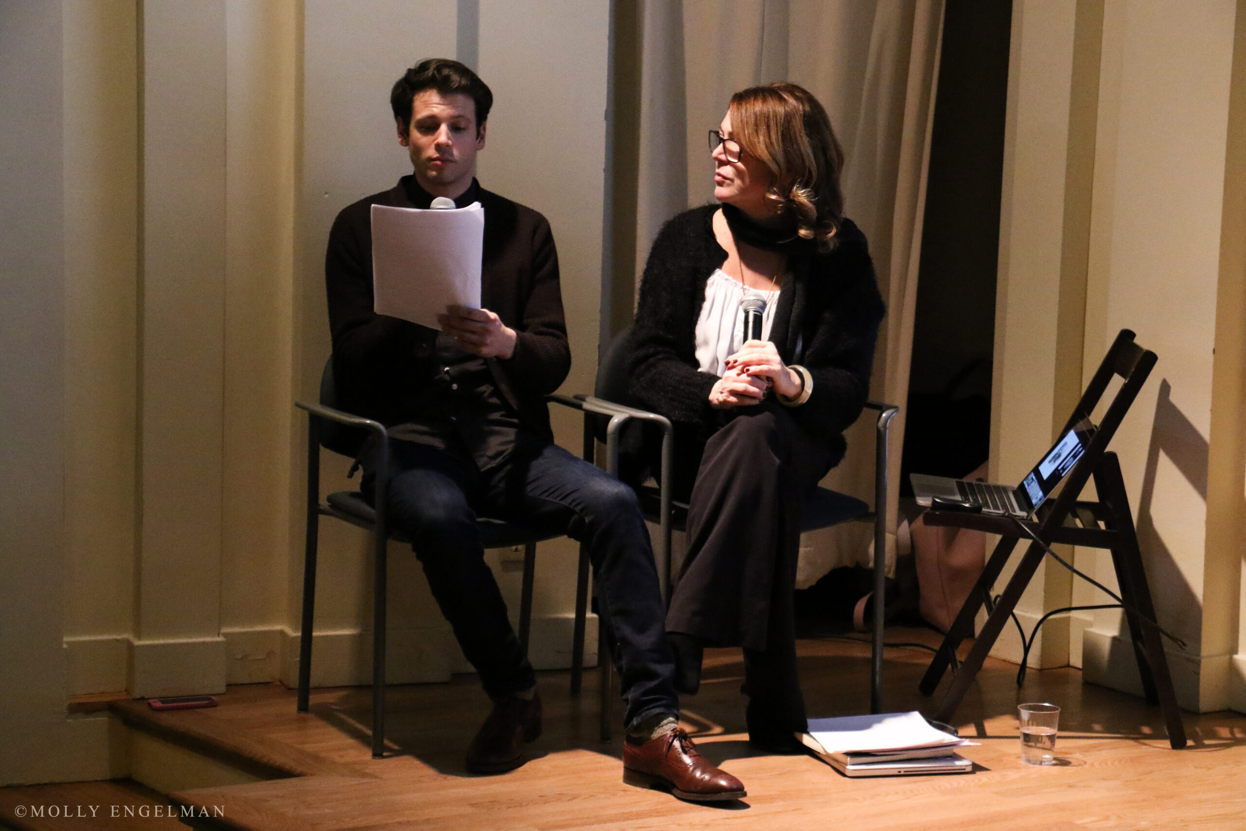 speaker-smiling-from-jefferson-palladio-exhibit-opening-and-talk-by-cristina-loi-at-casa-italiana