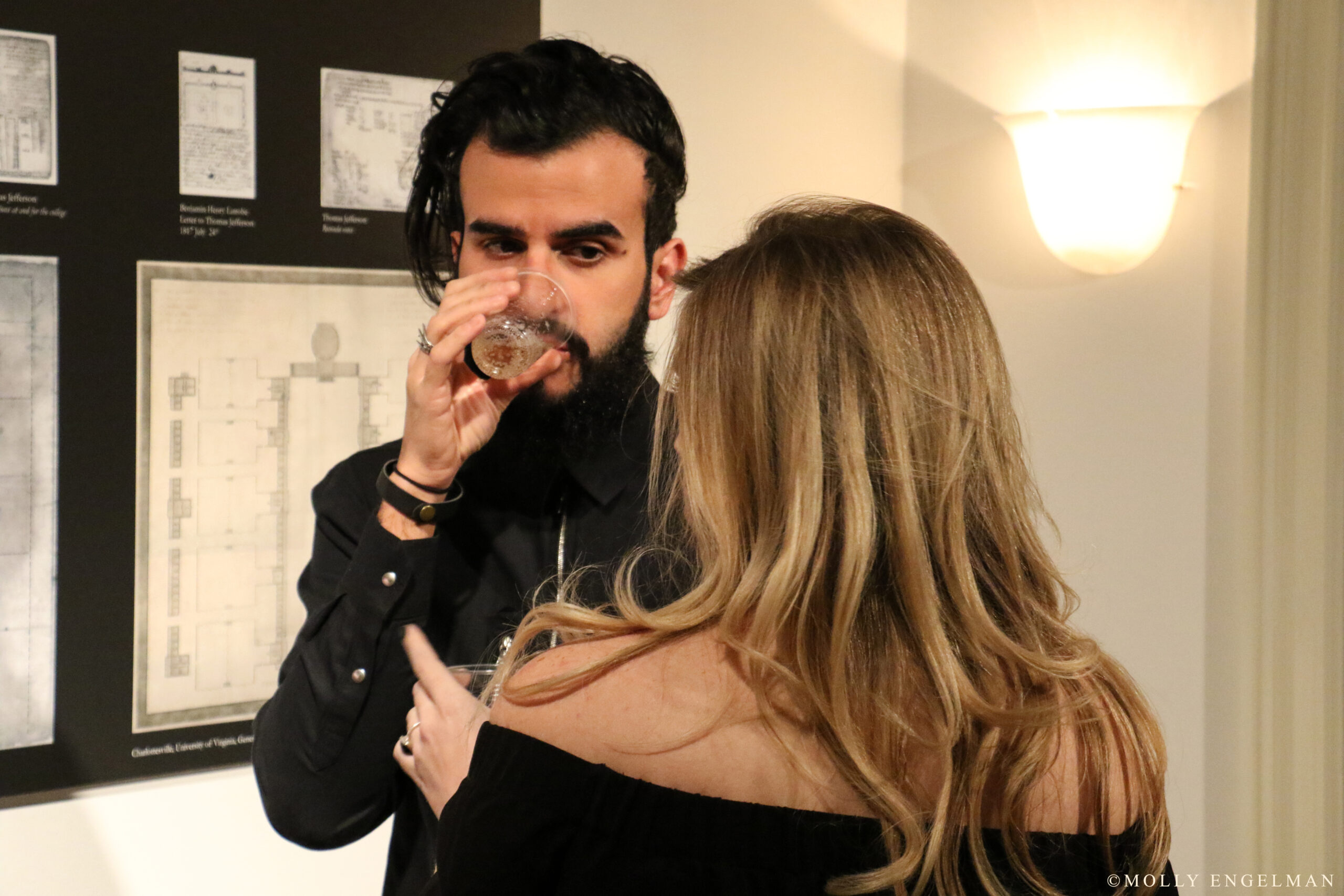 guests-interacting-from-jefferson-palladio-exhibit-opening-and-talk-by-cristina-loi-at-casa-italiana