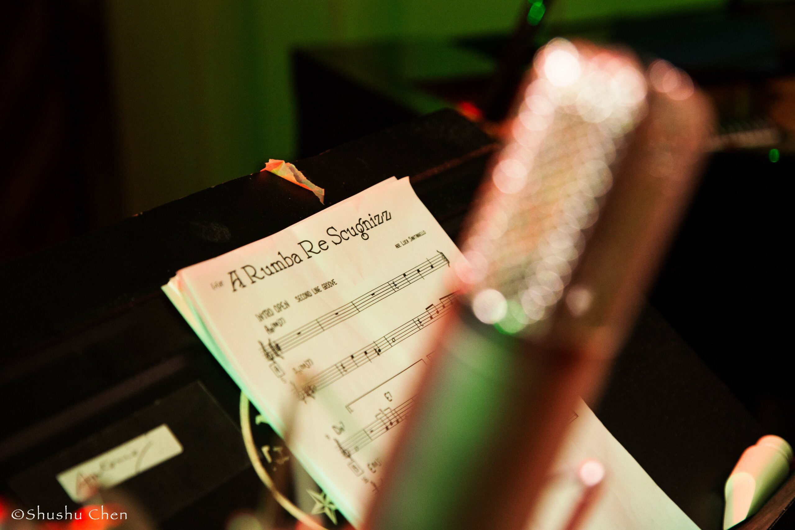 mic-and-book-from-jazz-concert-luca-santaniello-at-casa-italiana