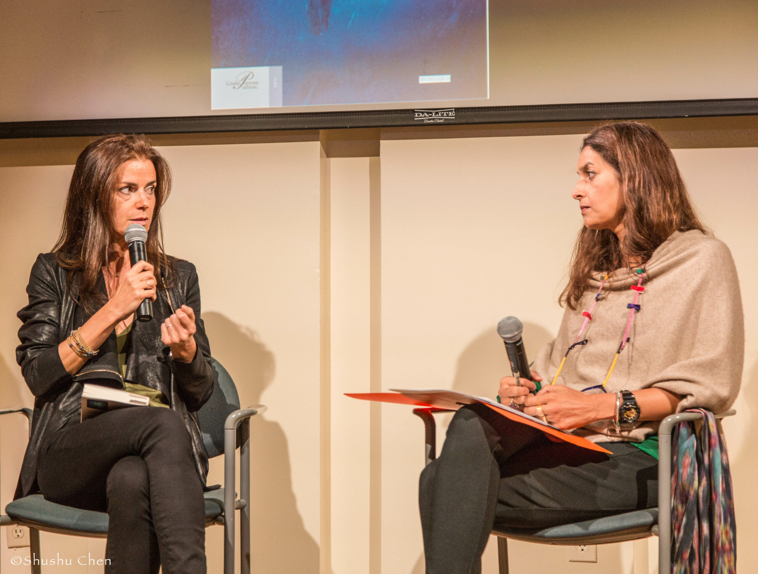 speaker-talking-from-book-presentation-le-notti-blu-at-casa-italiana