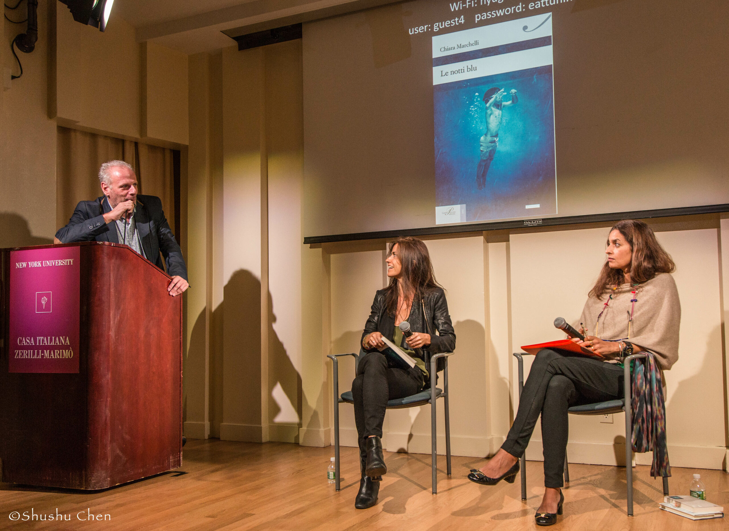 stefano-talking-to-author-from-book-presentation-le-notti-blu-at-casa-italiana