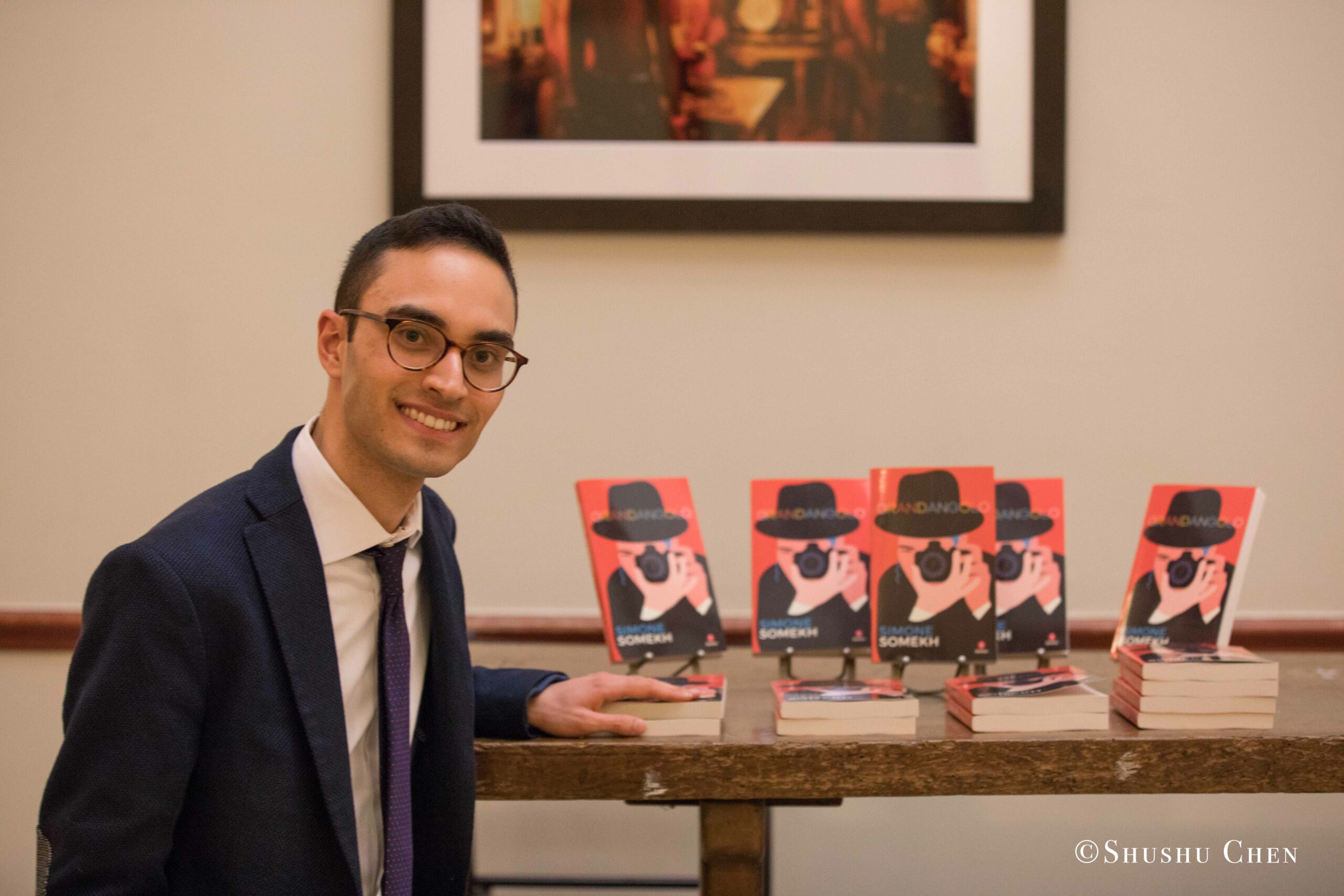 author-with-book-from-book-presentation-grandangolo-at-casa-italiana