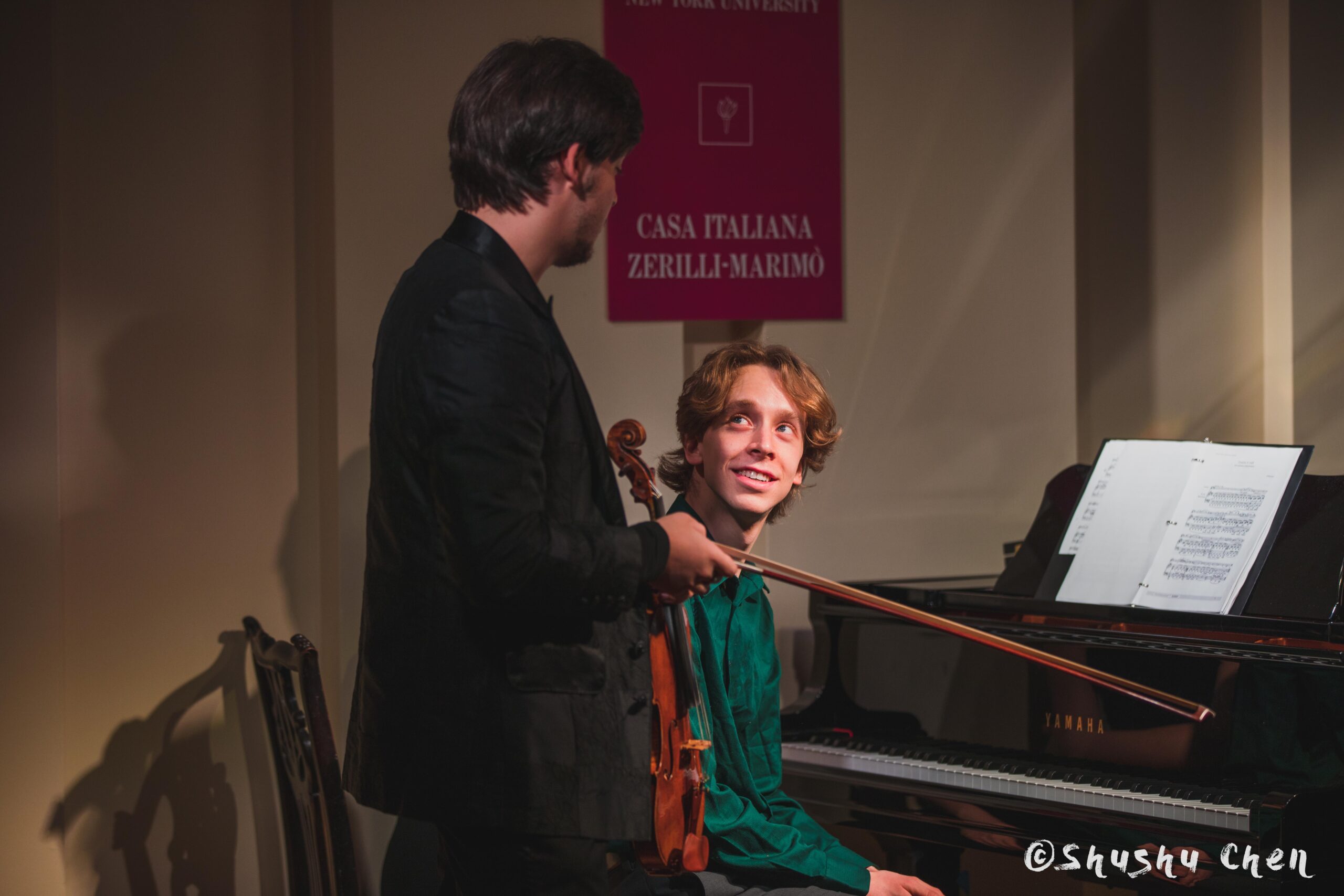musician-smiling-from-concert-andrea-obiso-violin-recital-at-casa-italiana