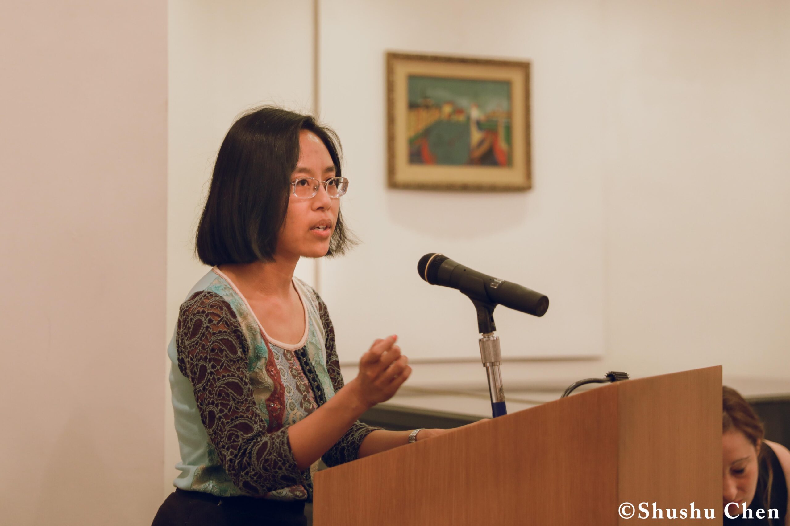speaker-talking-from-pen-world-voices-literary-mews-blurring-borders-at-nyu