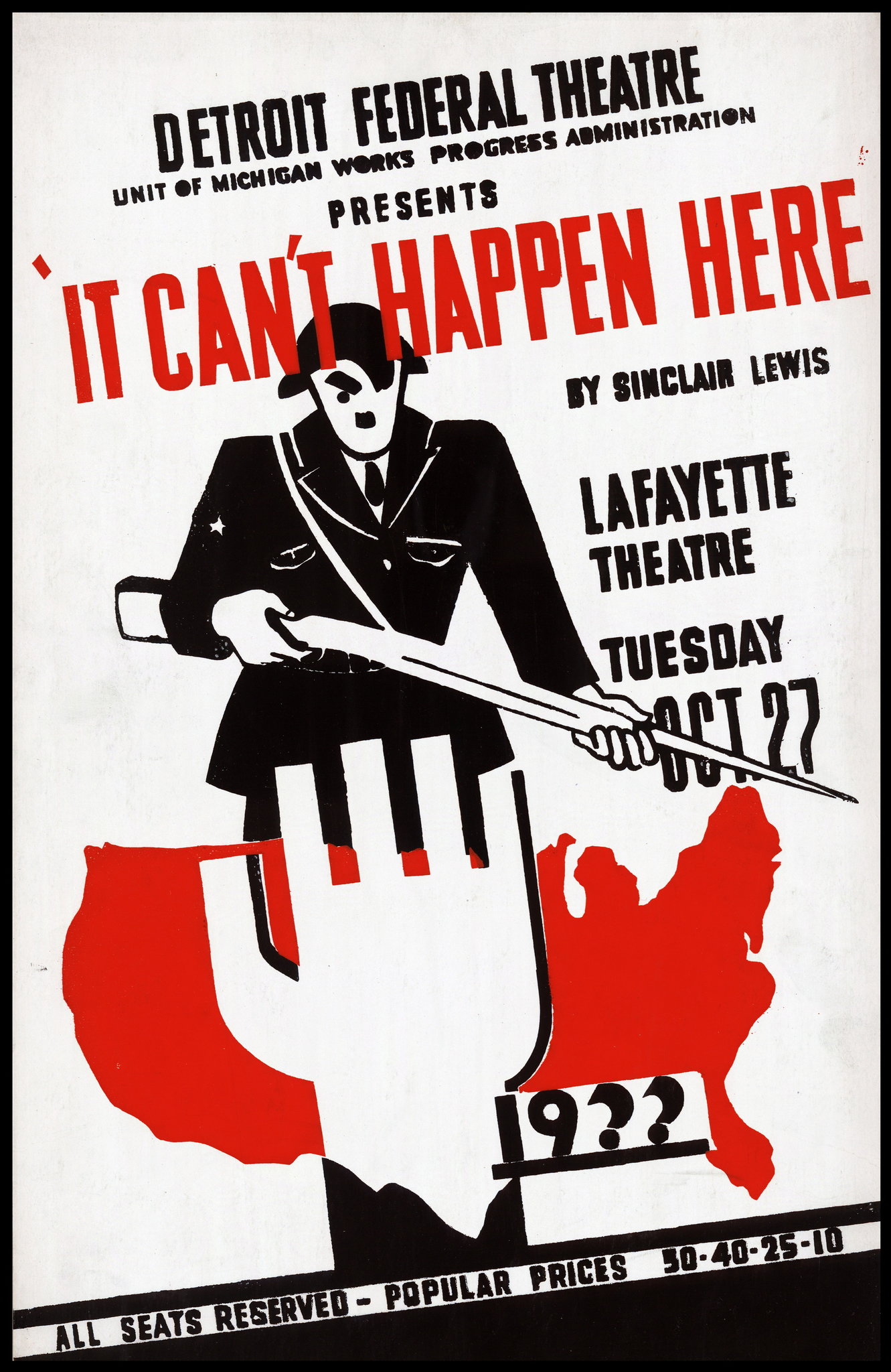 It Can't Happen Here poster