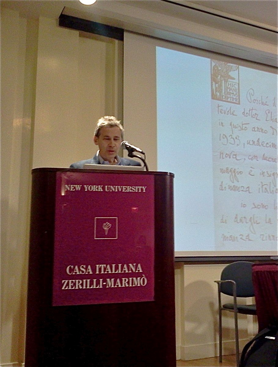 Scontro tra culture nel nuovo libro di Stille: NYU Casa Italiana