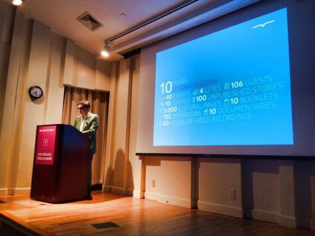 Celebrating 10 years of “Conversazioni”: NYU Casa Italiana