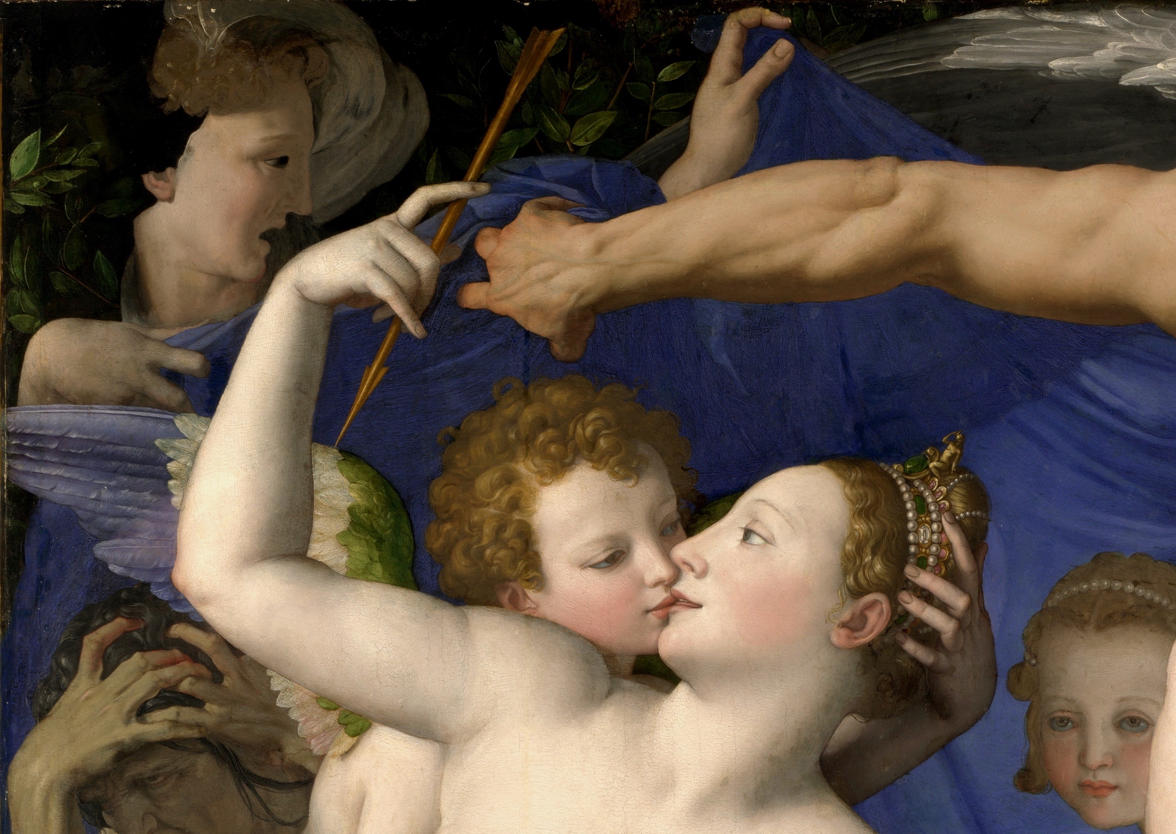 Detail from Bronzino's "Venus, Cupid, Folly and Time"