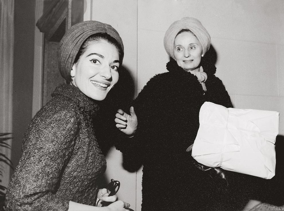 photo of Maria Callas with Biki