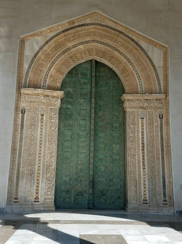 photo of the portal of the Monreale cathedral