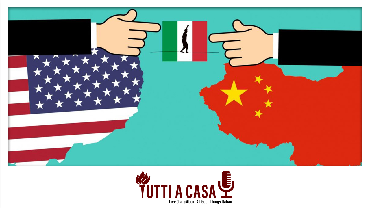 image of Italy between USA and China