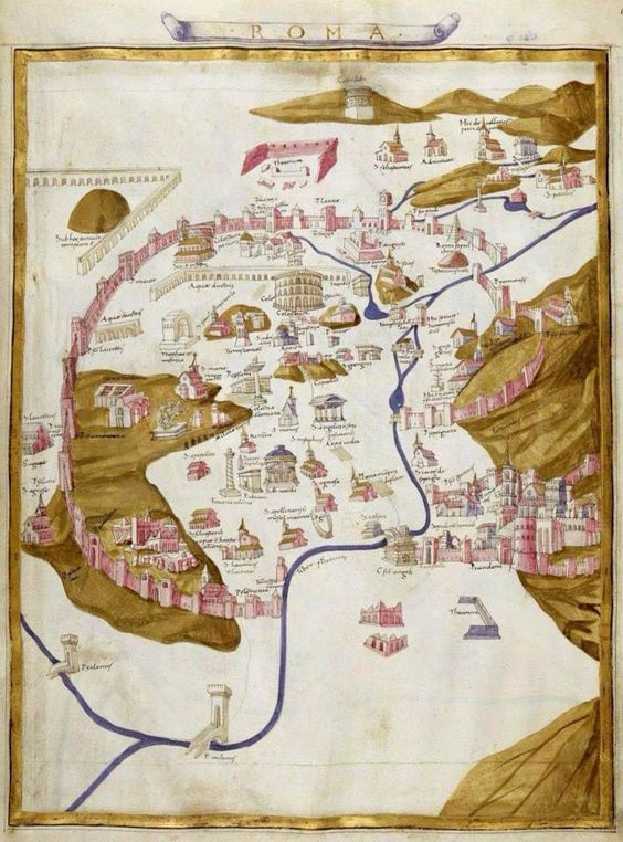 detail from map of Rome 1470